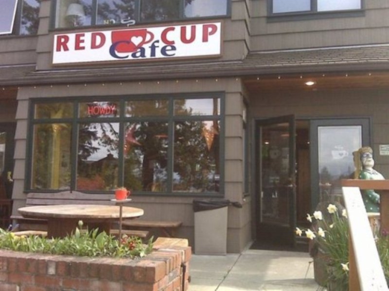 TO THE REDCUP CAFE IN MUKILTEO